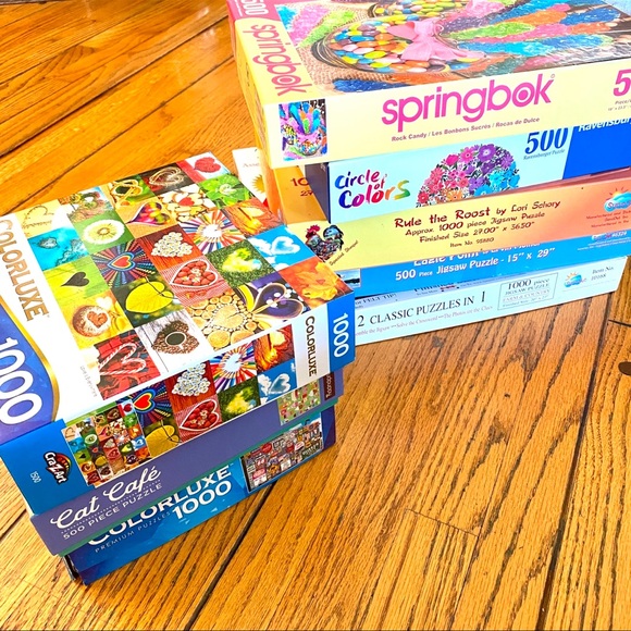 MUDPUPPY cat cafe PUZZLE 500 pc kitty ice cream cones colorful donuts sundae NEW - Picture 7 of 9